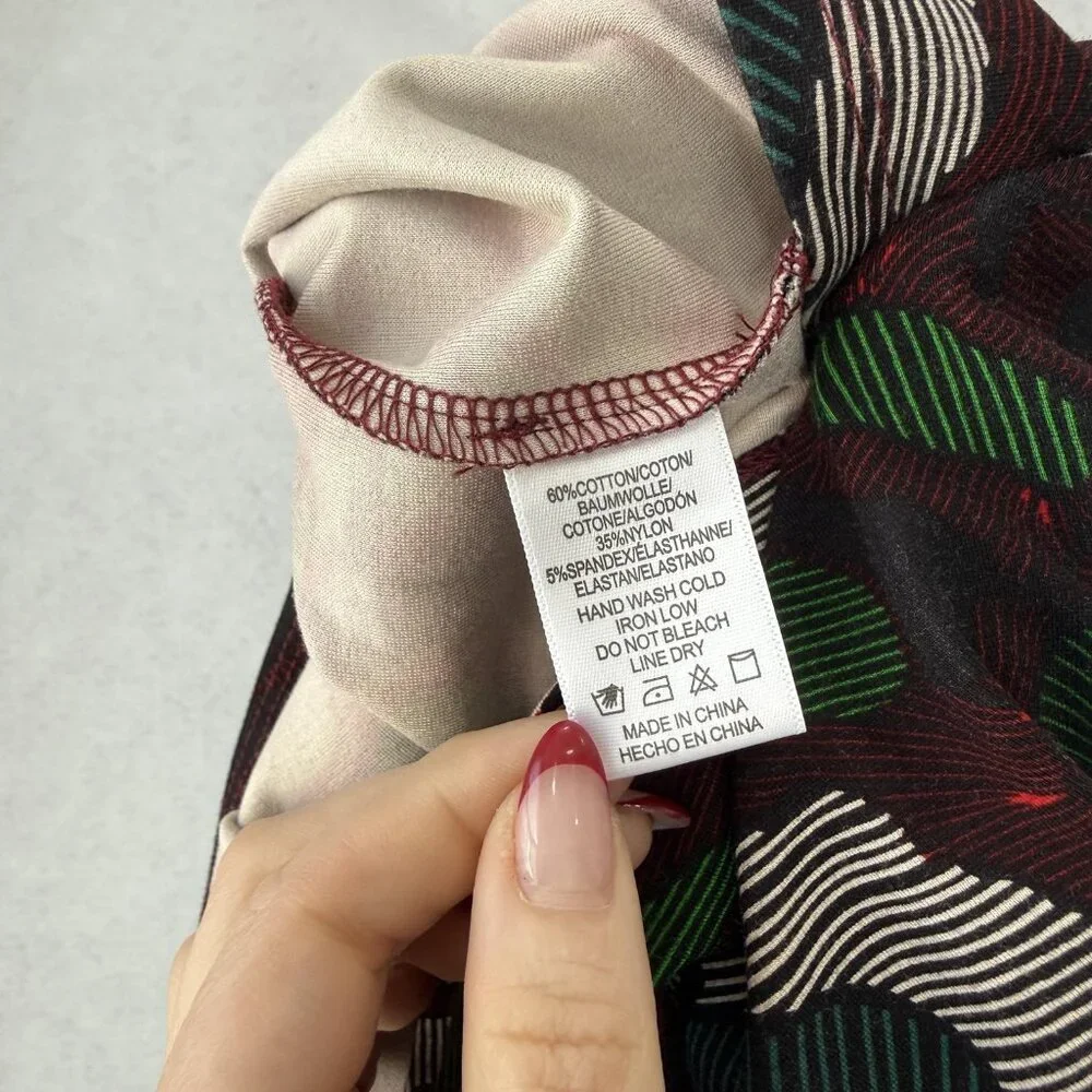 ISLA MAUDE Skirt Womens Small Multicolor Floral A-Line Midi Stretch Casual